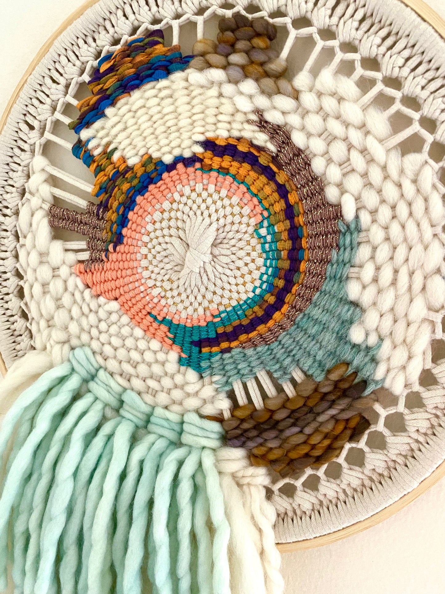 “Sweet dreams” woven wall hanging