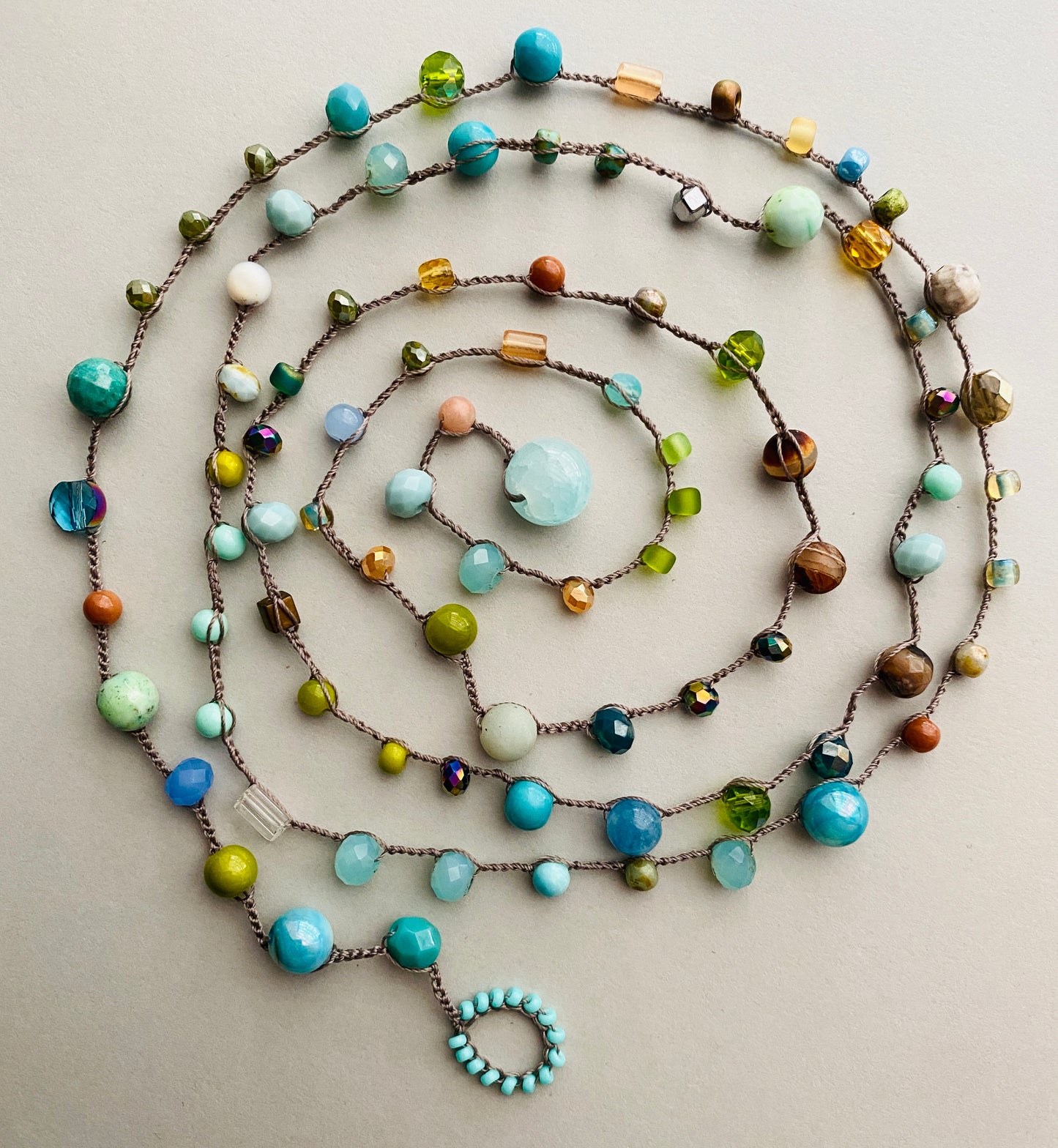 Terra blue mix necklace