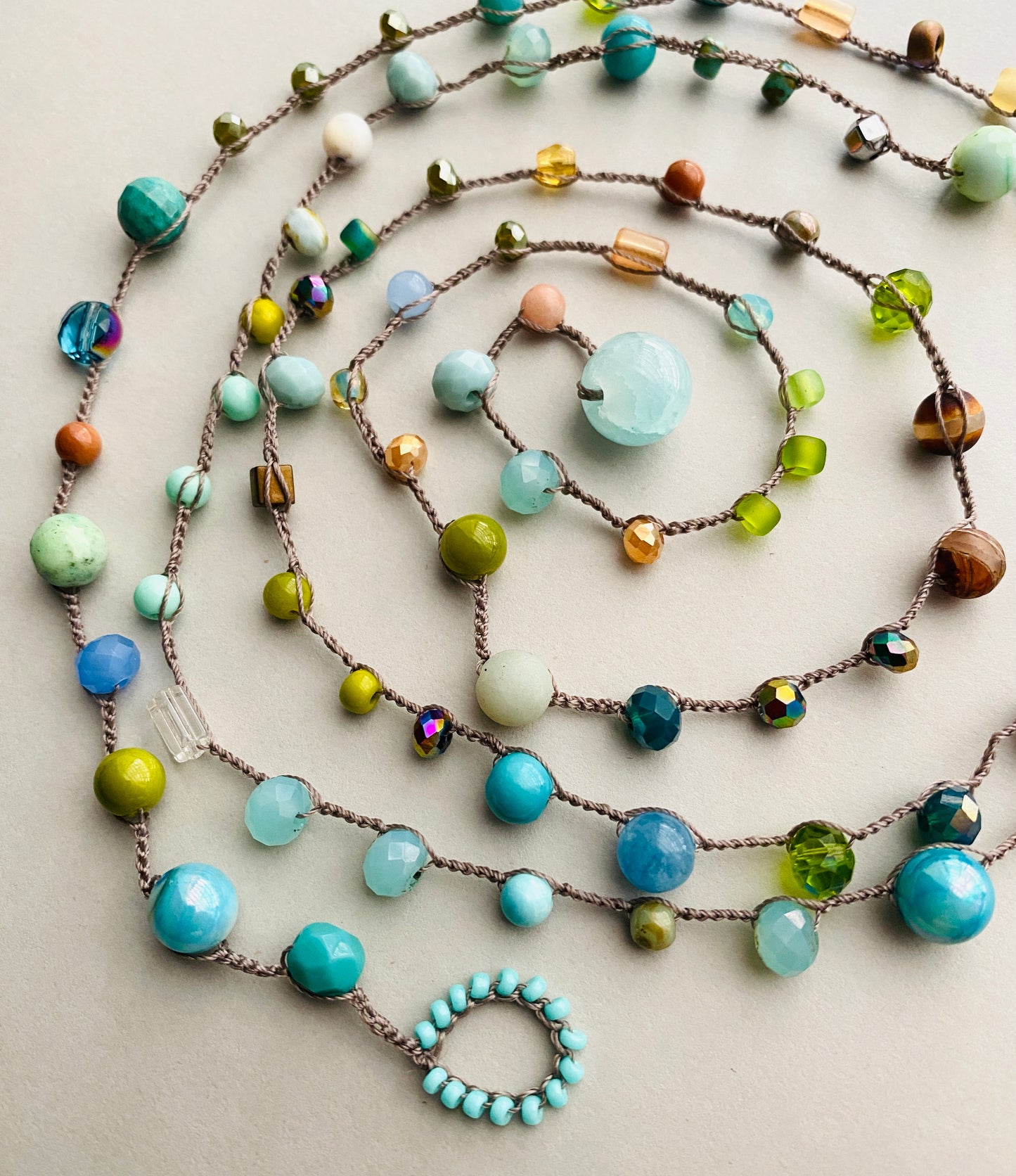 Terra blue mix necklace