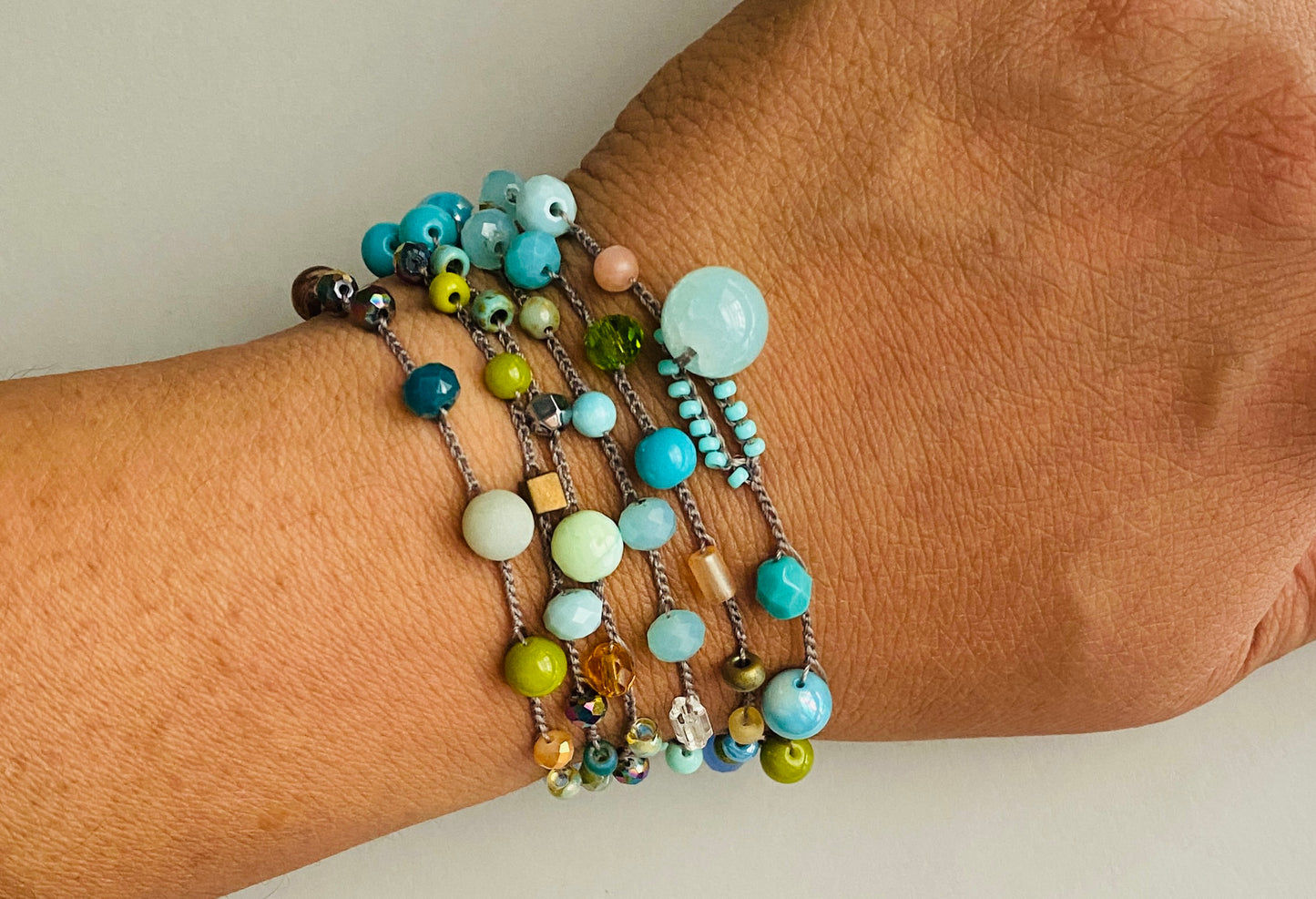 Terra blue mix necklace