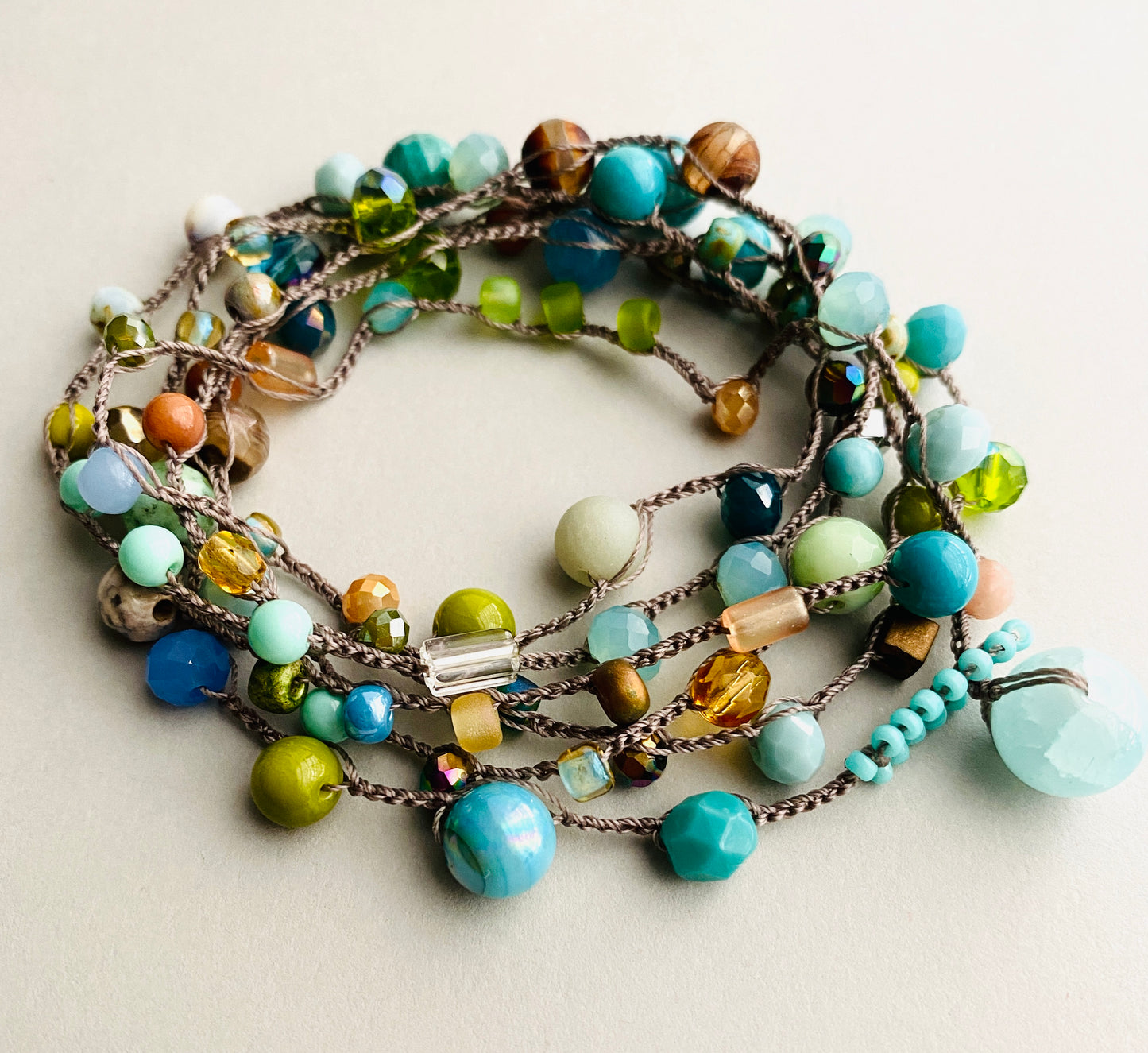 Terra blue mix necklace
